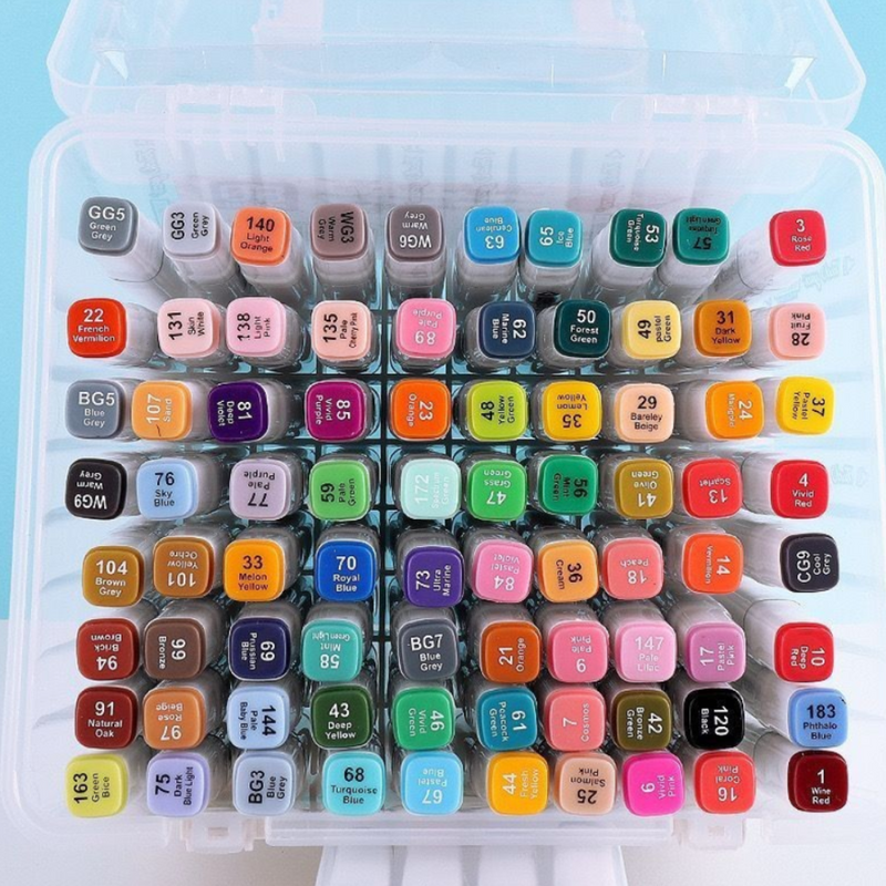Maleta Organizadora Portátil para Canetinhas Touch – Modelo com 80 Slots