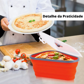 Porta Pizza Dobrável