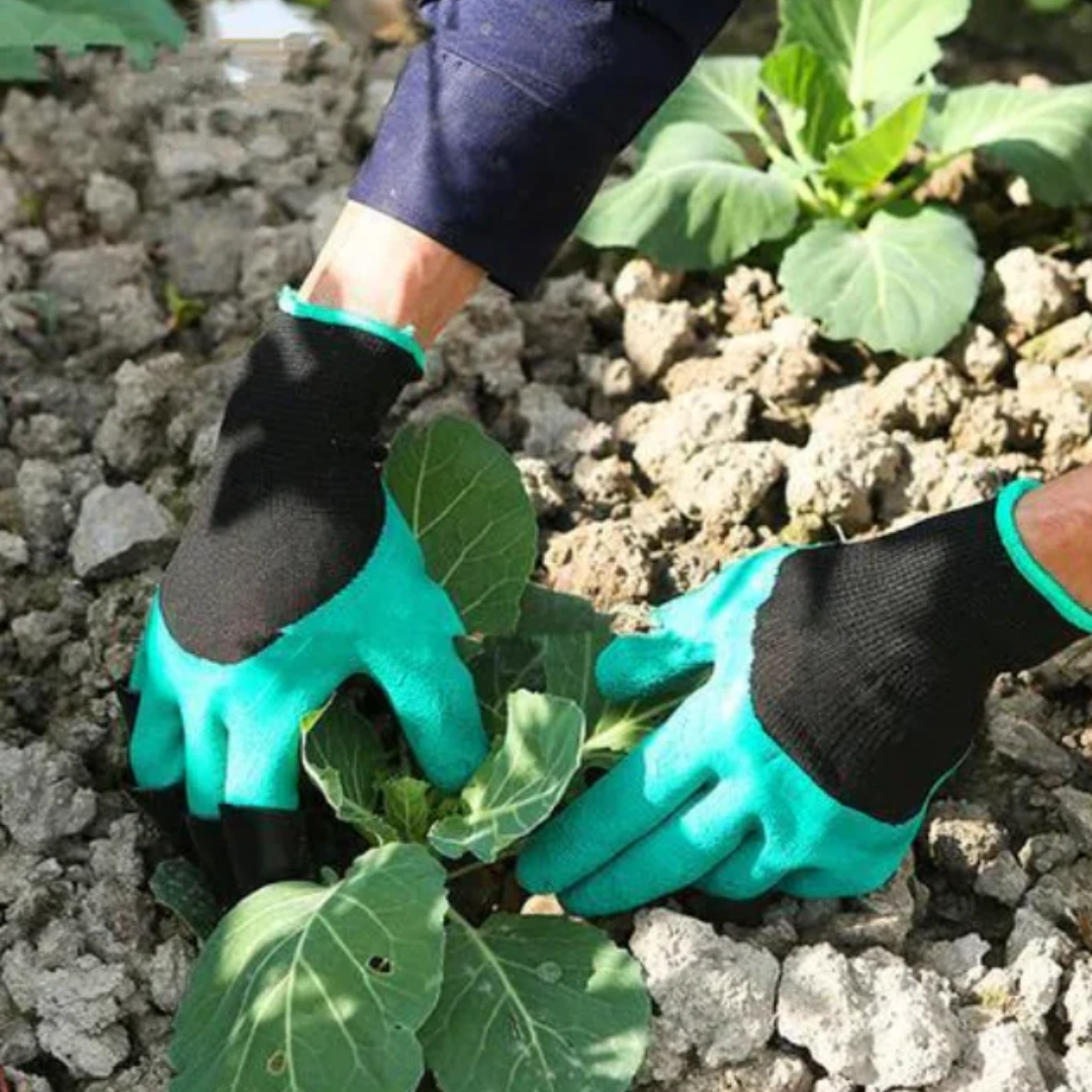 Luvas de Jardinagem com Garras