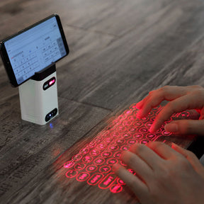 Teclado a Laser Virtual sem Fio Portátil