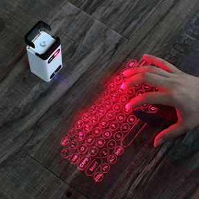 Teclado a Laser Virtual sem Fio Portátil